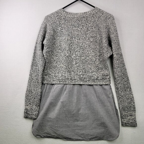 Banana Republic Women's Long Sleeve Tweed Layered Pullover Small - Picture 3 of 8